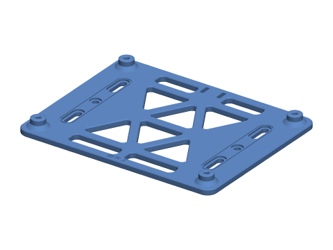 Controller Board/SBC Mount - rendered preview