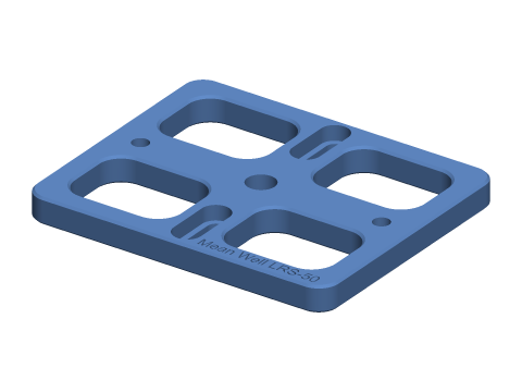Power Supply Mount - rendered preview