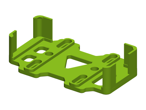 Sabrent USB Hub Mount - rendered preview